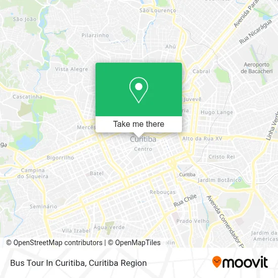 Bus Tour In Curitiba map