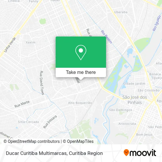 Ducar Curitiba Multimarcas map