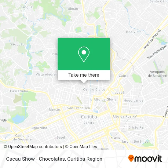 Cacau Show - Chocolates map