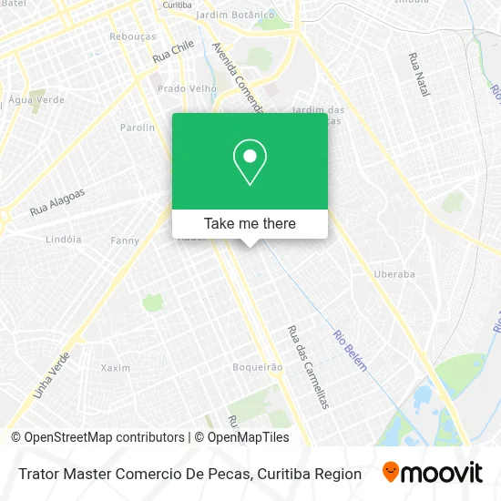 Trator Master Comercio De Pecas map
