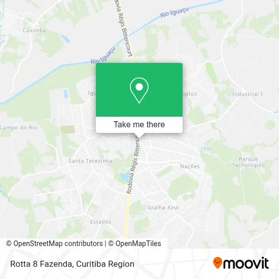 Rotta 8 Fazenda map