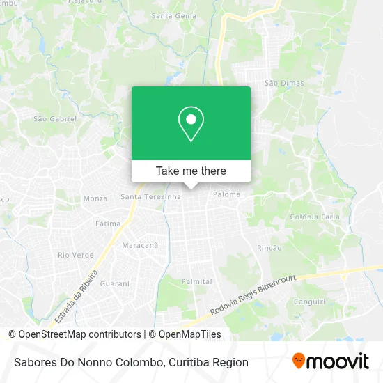 Sabores Do Nonno Colombo map