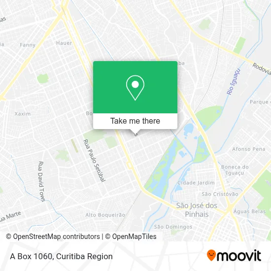 A Box 1060 map