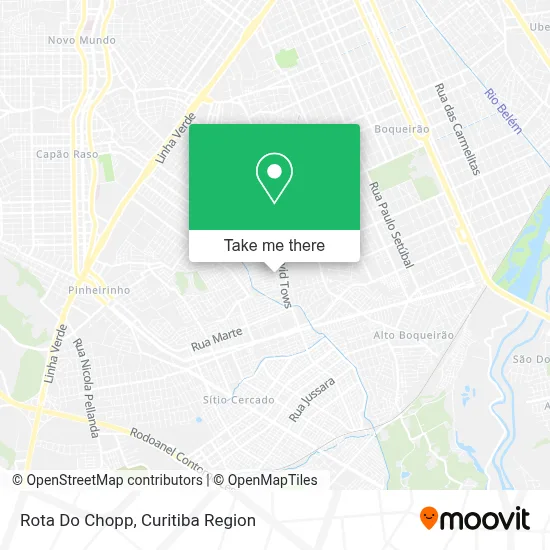 Rota Do Chopp map