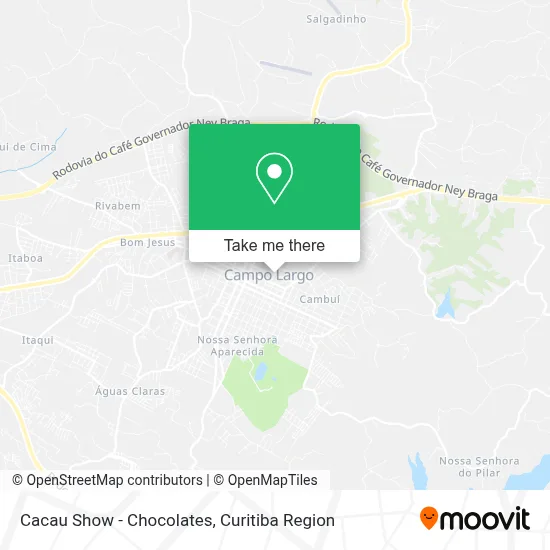 Cacau Show - Chocolates map