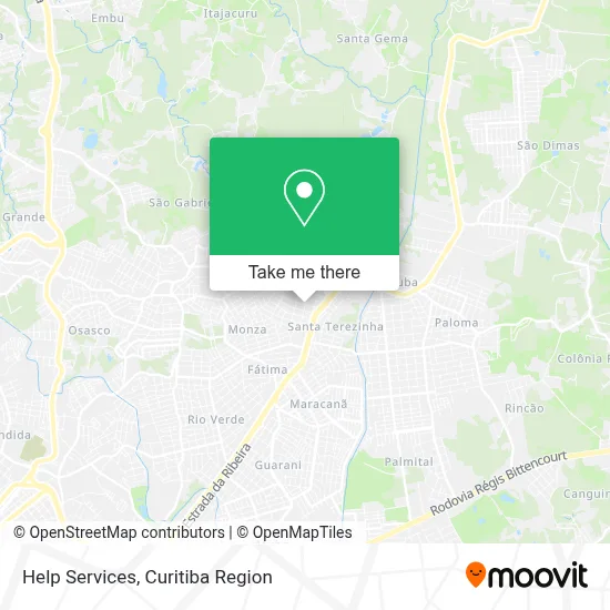 Help Services map