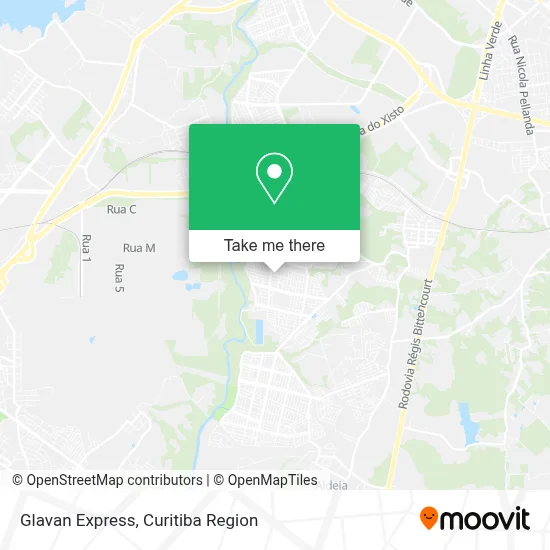Glavan Express map