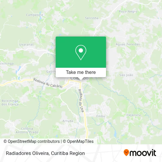 Radiadores Oliveira map