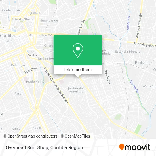 Overhead Surf Shop map