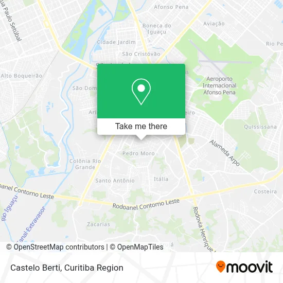 Castelo Berti map