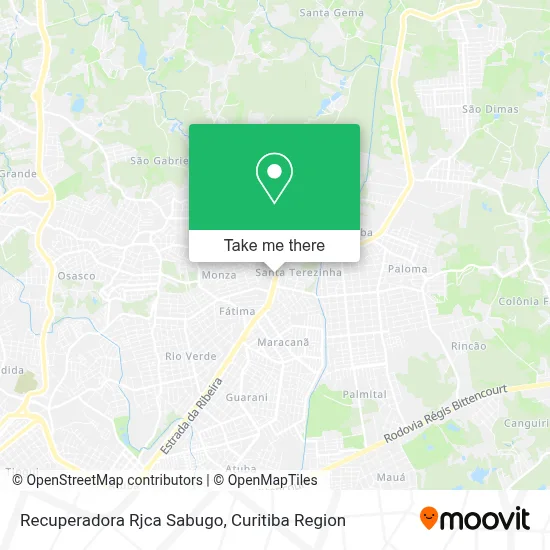 Recuperadora Rjca Sabugo map