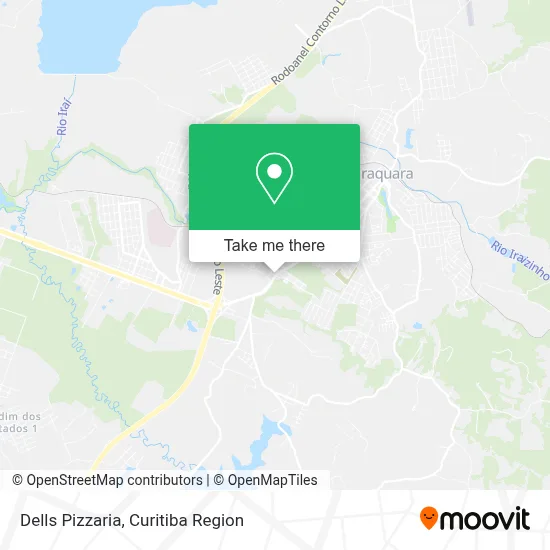 Dells Pizzaria map