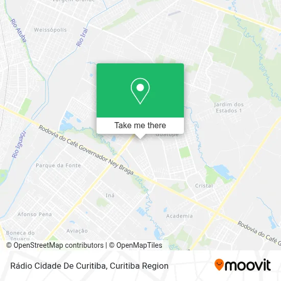 Rádio Cidade De Curitiba map