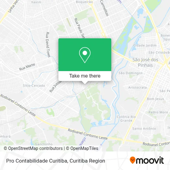 Pro Contabilidade Curitiba map