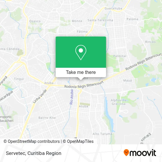 Servetec map