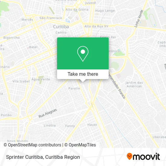 Sprinter Curitiba map
