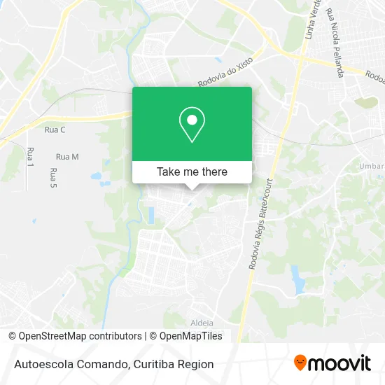 Autoescola Comando map