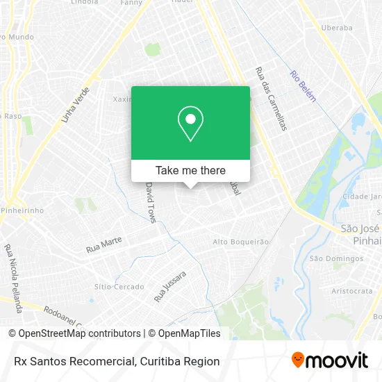 Rx Santos Recomercial map