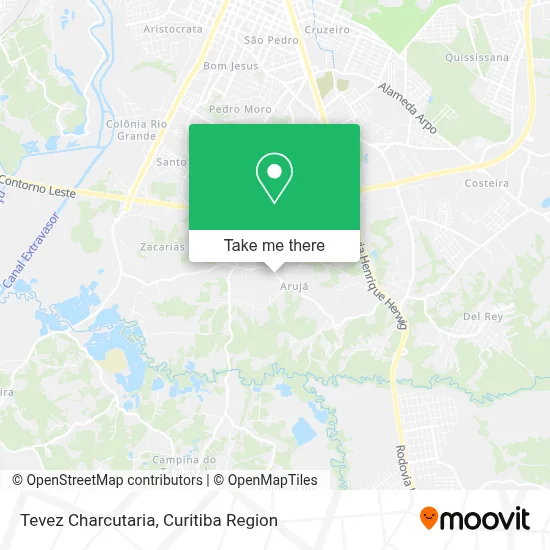Tevez Charcutaria map