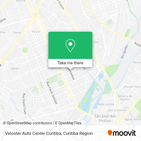 Veloster Auto Center Curitiba map