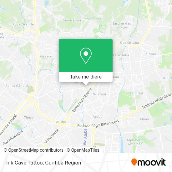 Ink Cave Tattoo map