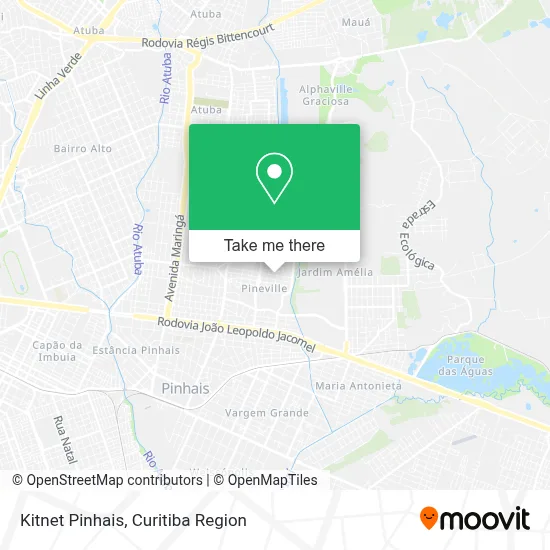 Kitnet Pinhais map