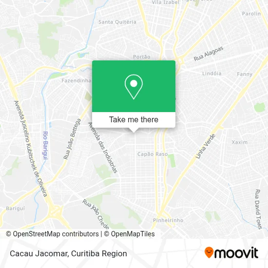 Cacau Jacomar map