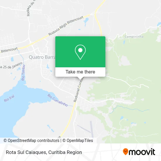 Rota Sul Caiaques map