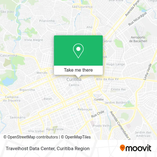 Travelhost Data Center map