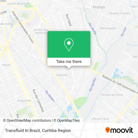 Transfluid  In Brazil map