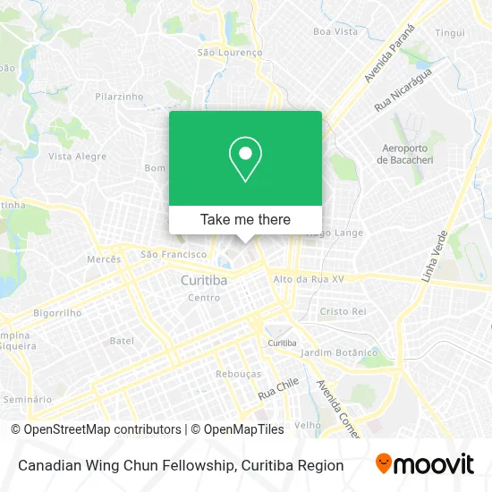Canadian Wing Chun Fellowship map