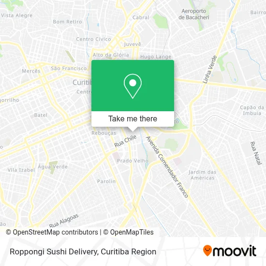 Roppongi Sushi Delivery map