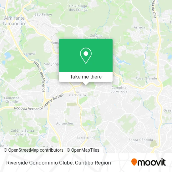 Riverside Condomínio Clube map