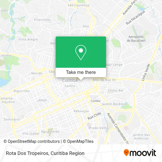 Rota Dos Tropeiros map