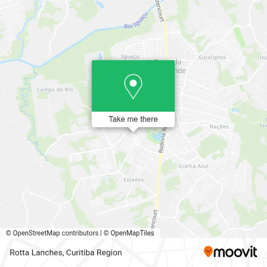 Rotta Lanches map