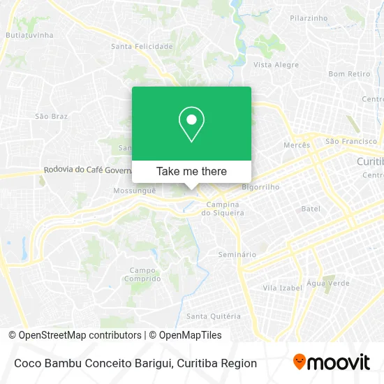 Coco Bambu Conceito Barigui map