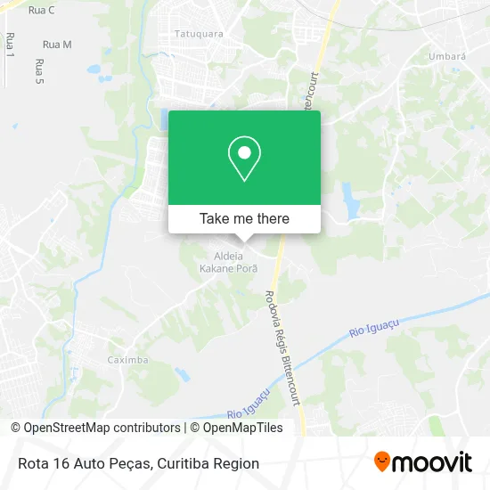 Rota 16 Auto Peças map