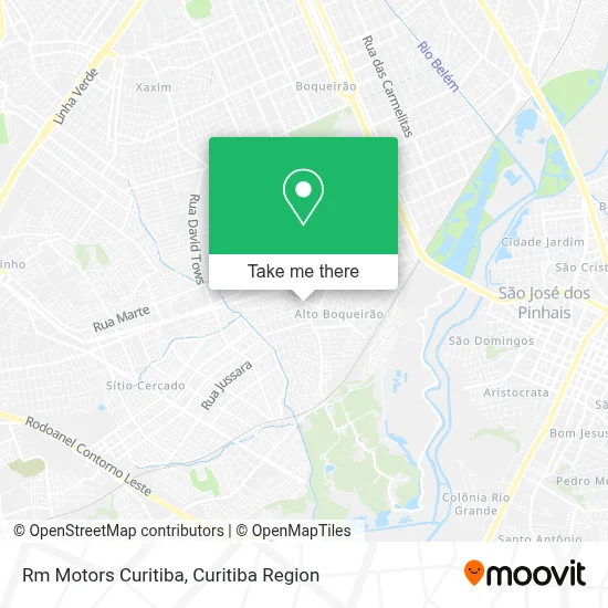 Rm Motors Curitiba map