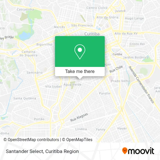 Santander Select map