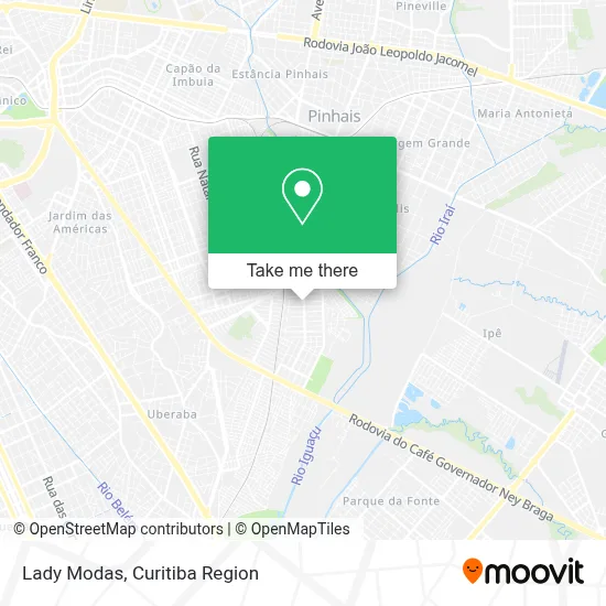 Lady Modas map