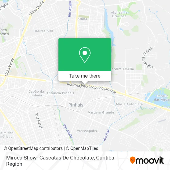 Miroca Show- Cascatas De Chocolate map