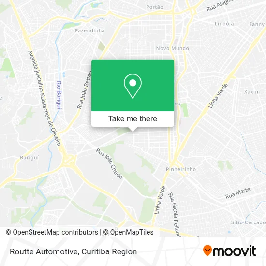 Routte Automotive map