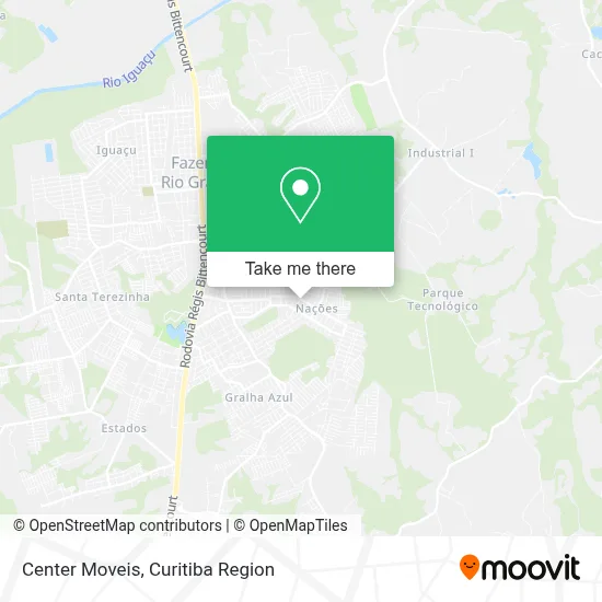 Center Moveis map