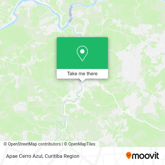 Apae Cerro Azul map