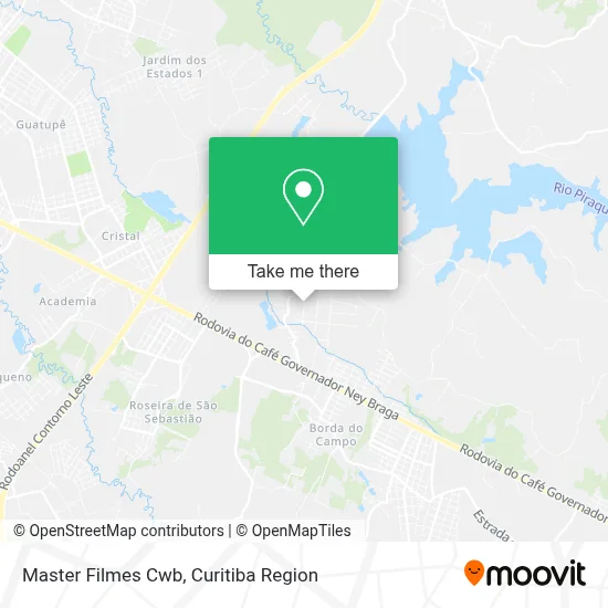 Master Filmes Cwb map