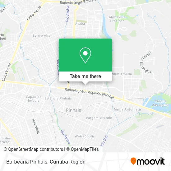 Barbearia Pinhais map