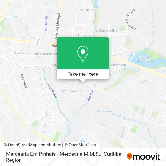 Mercearia Em Pinhais - Mercearia M.M.&J map