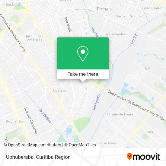 Uphuberaba map