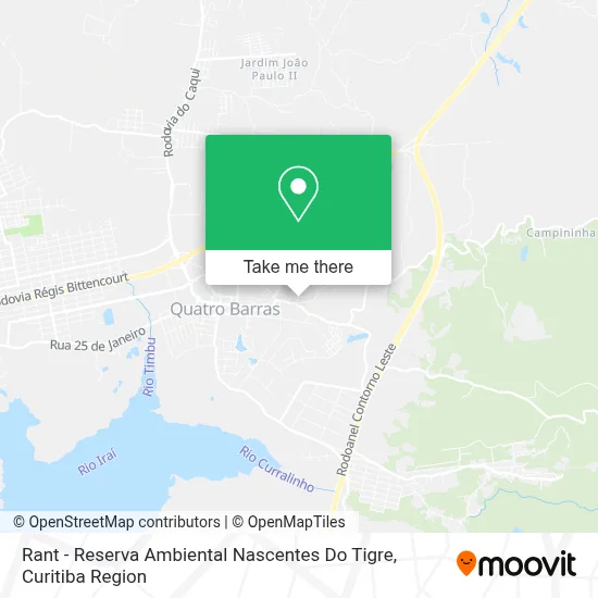 Rant - Reserva Ambiental Nascentes Do Tigre map