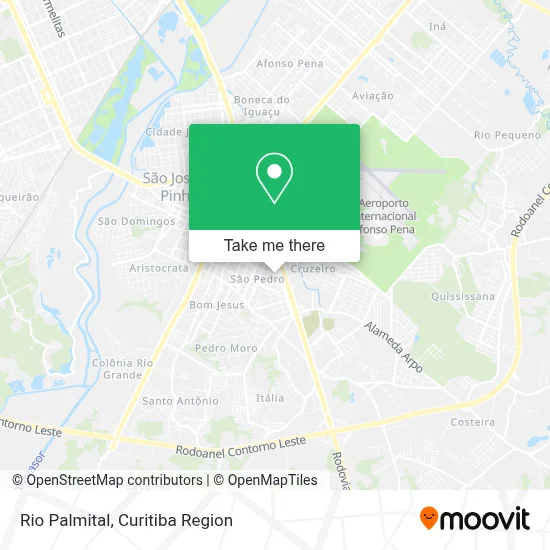 Rio Palmital map